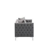 Lilola Home Lhf-89715-L Love Seats, Grey