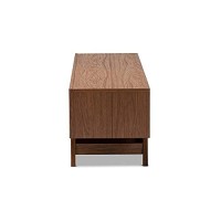 Baxton Studio Svante Mid-Century 3-Drawer Wood Tv Stand In Brown