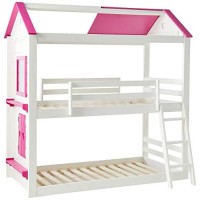 Donco Twin Sweetheart Bunk Bed Bunkbed Twintwin Whitepink