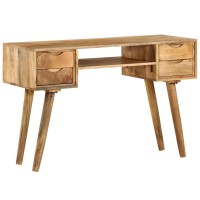 Vidaxl Writing Desk Solid Mango Wood 45.3X18.5X29.9