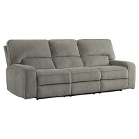 Homelegance Borneo 98 Double Reclining Sofa (Power), Mocha