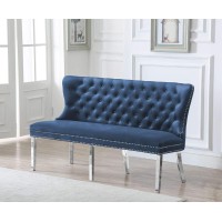 Best Quality Furniture Bench Only Only, Navy Blue