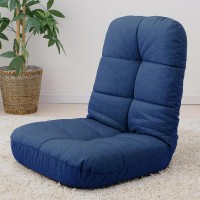 Iris Plaza Poz-36 Legless Chair, Reclining, Pocket Coil, Denim Blue, 23.6 X 23.6 X 25.8 Inches (60 X 60 X 65.5 Cm)