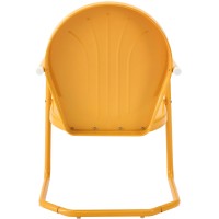 Crosley Furniture Co1001A-Tg Griffith Retro Metal Outdoor Chair, Tangerine