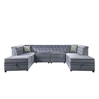 Acme Sofa Gray Velvet