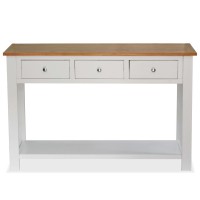 Vidaxl Console Table 46.5X13.8X30.3 Solid Oak Wood