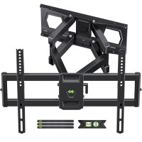 Full Motion Tv Wall Mount For Most 37-86 Flat Screen Tv, Swivel Or Tilt Tv Wall Bracket With Dual Articulating Arms, For 12-16 Wood Studs, Max Vesa 600X400Mm, Load 132 Lbs By Usx Mount