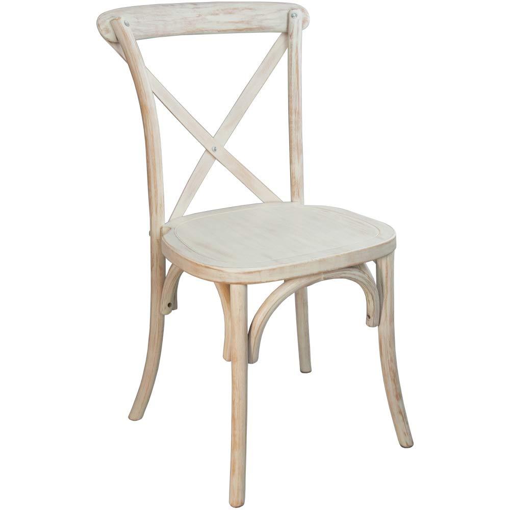 Flash Furniture Advantage Lime Wash X-Back Chair