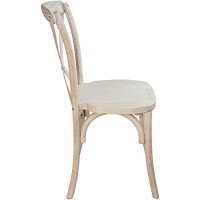 Flash Furniture Advantage Lime Wash X-Back Chair