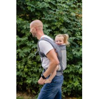 Beco Toddler Carrier With Extra Wide Seat - Toddler Carrying Backpack Style And Front-Carry - Lightweight & Breathable Child Carrier - Toddler Sling Carrier 20-60 Lbs (Cool Dark Grey)