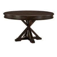 Homelegance 54 Round Dining Table, Charcoal