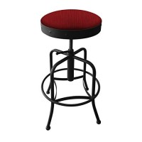 Holland Bar Stool Co. 910Bw016 910 Industrial Adjustable Bar Stool 24 - 30 Seat Height Graph Ruby
