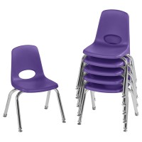 Factory Direct Partners 10360-Pu Stack Chair, 12, Purple