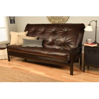 Kodiak Furniture Monterey Queen-Size Futon Espresso Finish With Oregon Trail Java Mattress