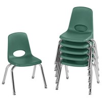 Factory Direct Partners 10360-Gn Stack Chair, 12, Green