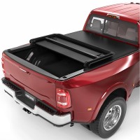 Oedro Soft Tri-Fold Truck Bed Tonneau Cover Compatible With 2002-2023 Dodge Ram 1500, 2003-2023 Dodge Ram 2500 3500, Fleetside 8 Ft Bed W/O Ram Box