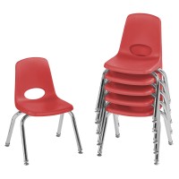 Factory Direct Partners 10360-Rd Stack Chair, 12, Red