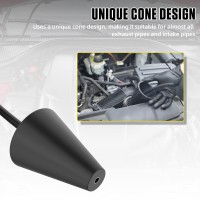 Smoke Cone Leak Detector Exhaust Intake Boot Adapter Diagnostics For Automotive Evap Leak Locator Tester
