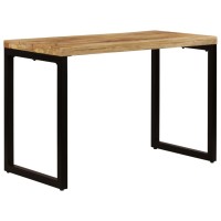 Vidaxl Dining Table 45.3X21.7X29.9 Solid Mango Wood And Steel