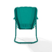 Crosley Furniture Co1031-Tu Ridgeland Retro Metal Chair, Turquoise, Set Of 2