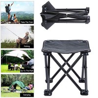 Vemee Compact Camp Stool, Mini Folding Stool, Folding Camping Stool, Folding Ultralight Portable Mini Outdoor Chair For Camping Fishing Hiking Picnic Gardening Beach Backpacking With Carry Bag