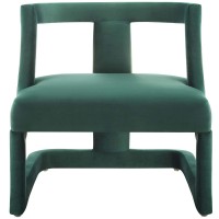 Modway Requisite Performance Velvet Guest Reception Accent Chair In Green