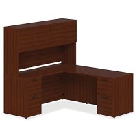 Lorell Prominence 2.0 Hutch, Mahogany Laminate, Thermofused Melamine (Tfm)