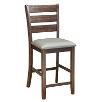 Alpine Furniture Dining Chair 18 X 20 X 41 Brown And Gray