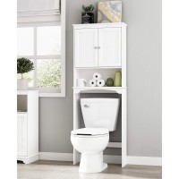 Spirich Home Over The Toilet Storage Cabinet, Bathroom Shelf Over Toilet, Bathroom Storage Cabinet Organizer, White