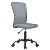 Ergonomic Office Chair Desk Chair Mesh Computer Chair Back Support Modern Executive Mid Back Rolling Swivel Chair For Women, Men (Grey)