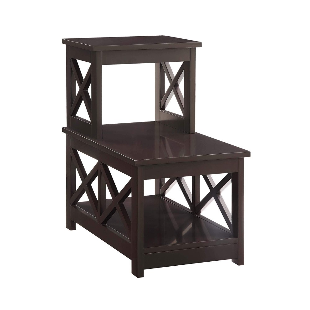 Convenience Concepts Oxford 2 Step Chairside End Table, Espresso