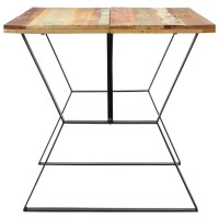 Vidaxl Dining Table 55.1X31.5X29.9 Solid Reclaimed Wood
