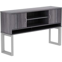Lorell Relevance Hutch, Charcoal, Laminate