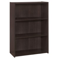 Monarch Specialties I Bookcase-36 Hcappuccino With 3 Shelves Bookcase, Brown