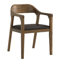 Boraam Rasmus Dining Arm Chair Chestnut Wire-Brush], Brown