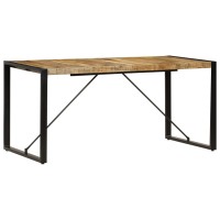 Vidaxl Dining Table 63X31.5X29.5 Solid Mango Wood