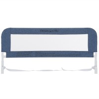 Dream On Me Lightweight Mesh Security Adjustable Bed Rail For Toddler With Breathable Mesh Fabric In Navy