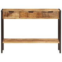 Vidaxl Sideboard With 3 Drawers 43.3X13.8X29.5 Solid Mango Wood