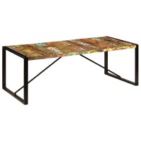 Vidaxl Dining Table 86.6X39.4X29.5 Solid Reclaimed Wood