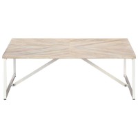 Vidaxl Coffee Table 43.3X43.3X14.1 Solid Mango Wood