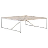 Vidaxl Coffee Table 43.3X43.3X14.1 Solid Mango Wood