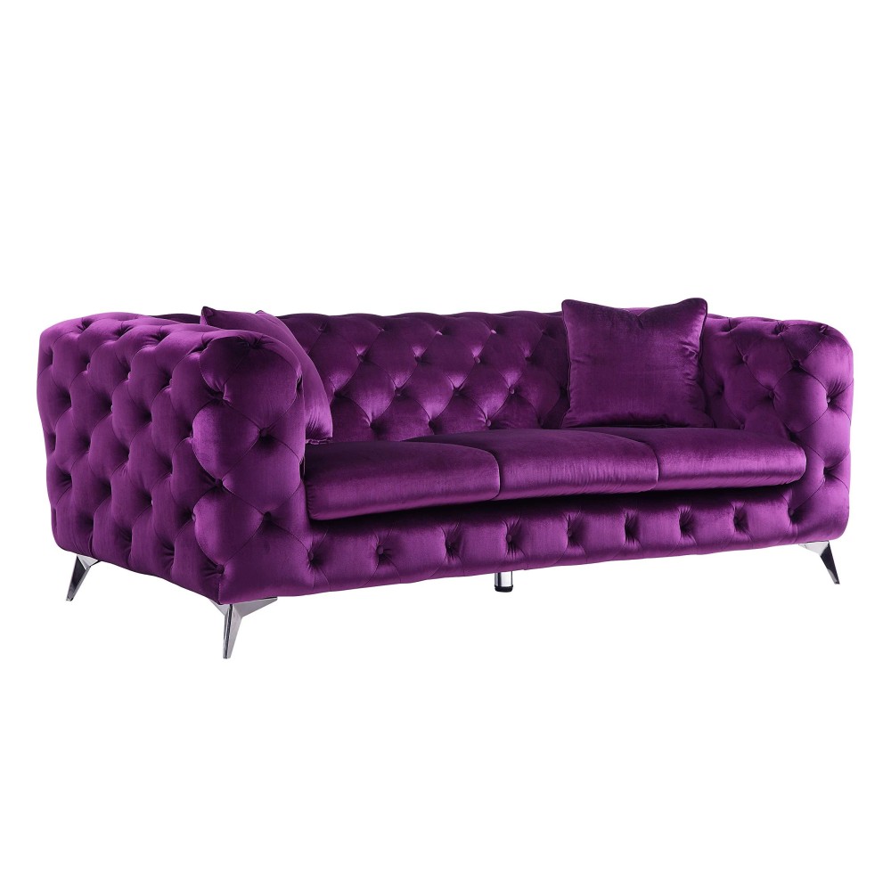 Acme Atronia Sofa In Purple Fabric