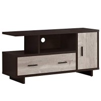 Monarch Specialties Stand-48 Lcappuccinotaupe Reclaimed Wood-Look Tv Stand, Brown