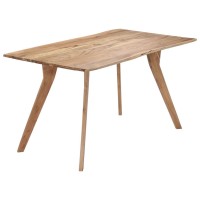 Vidaxl Dining Table 55.1X31.5X29.9 Solid Acacia Wood