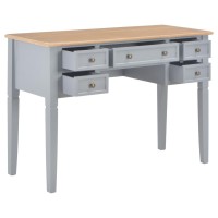 Vidaxl Writing Desk Gray 43.1X17.7X30.5 Wood