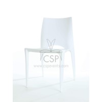 Commercial Seating Products Crescent White Dining Chairs
