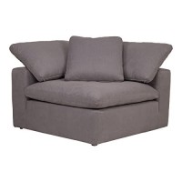 Moes Home Clay Livesmart Fabric Light Grey Corner Chair Yj-1000-29