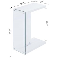 Convenience Concepts Soho C End Table, White