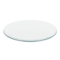 Better Bevel 16 Round 1/4 Thick Glass Table Top | 1 Beveled Edge Tabletop