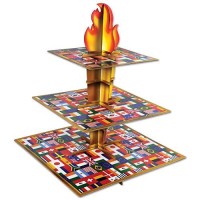 Beistle Olympic Torch Cupcake Stand | 15.25 X 11.25 | Multicolor | 1 Pc